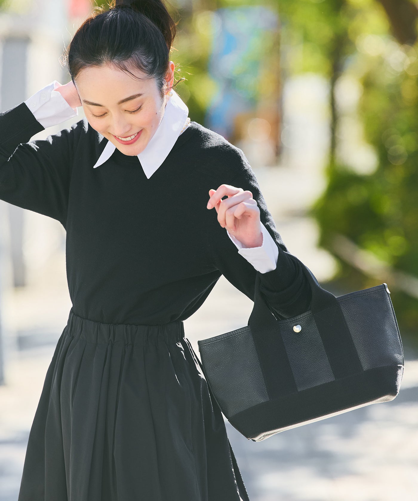 SCOTCH GRAIN スコッチグレイン ネオレザー ミニ トートバッグ【VERY