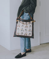 マイルドサテン スカーフ パネル柄 トート バッグ TREASURE TOPKAPI | CRICKET WEB