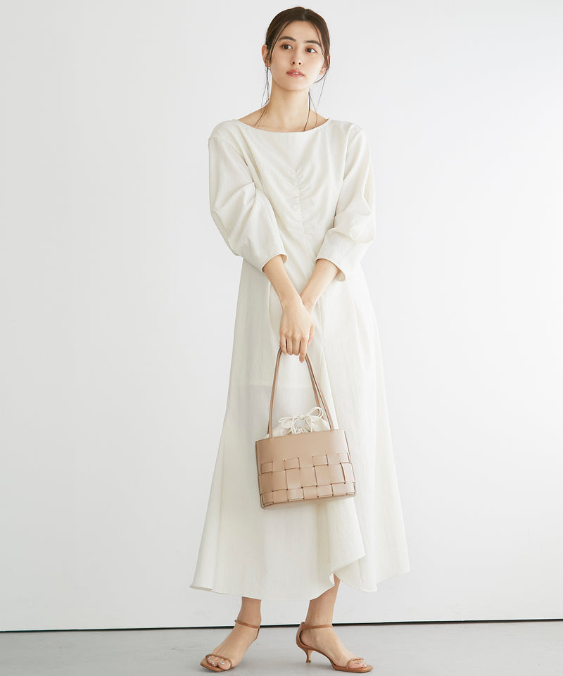 【雑誌掲載】フェイクレザー ランダムメッシュ トートバッグ