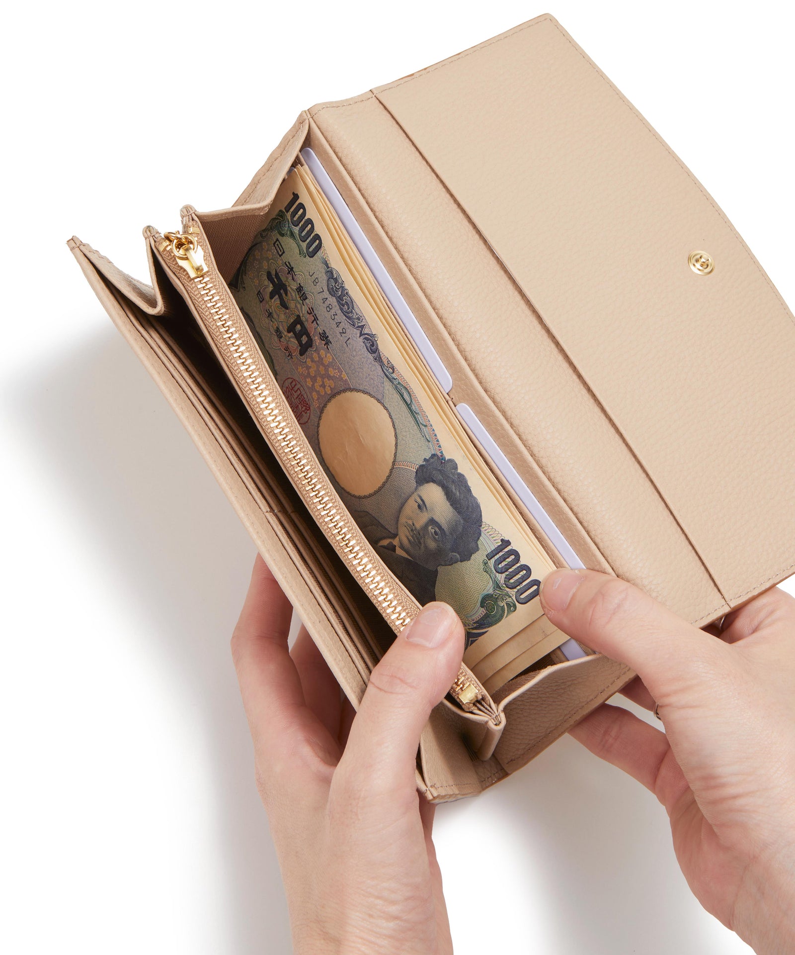 gemdrops ジェムドロップ ミニエンボスレザー 天然石 長財布 – TOPKAPI