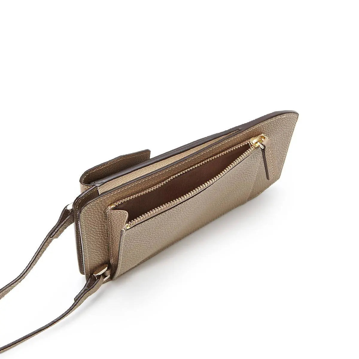 茶色塊り！ LEAN リーン バイカラー レザー スマホショルダー – TOPKAPI（トプカピ）