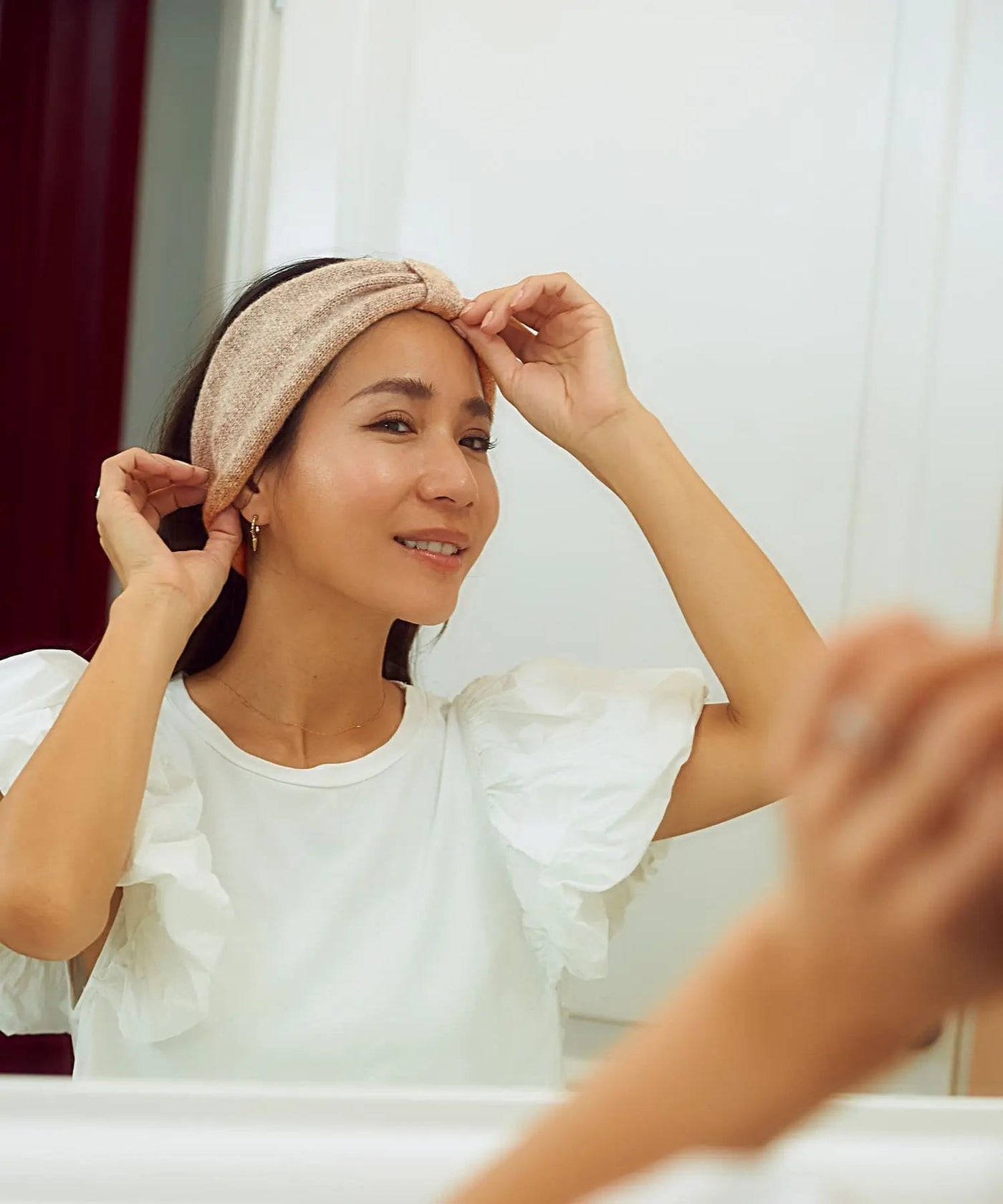 moomin.a様専用〜heyep ライトグレー シルクヘアバンド heyep(ヘイップ