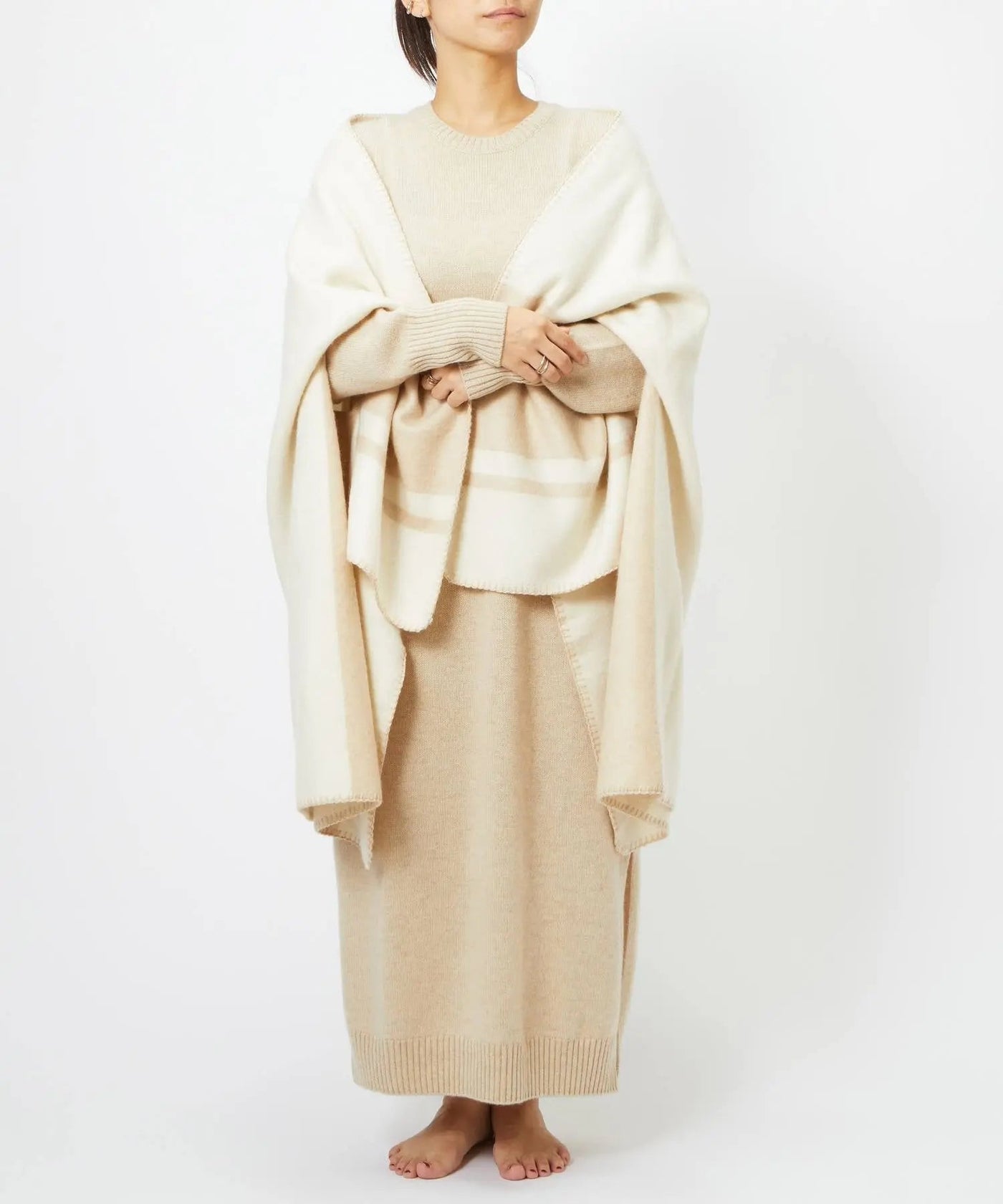 スタイリスト 福田麻琴さんコラボ カシミヤ 100% ポンチョ – TOPKAPI