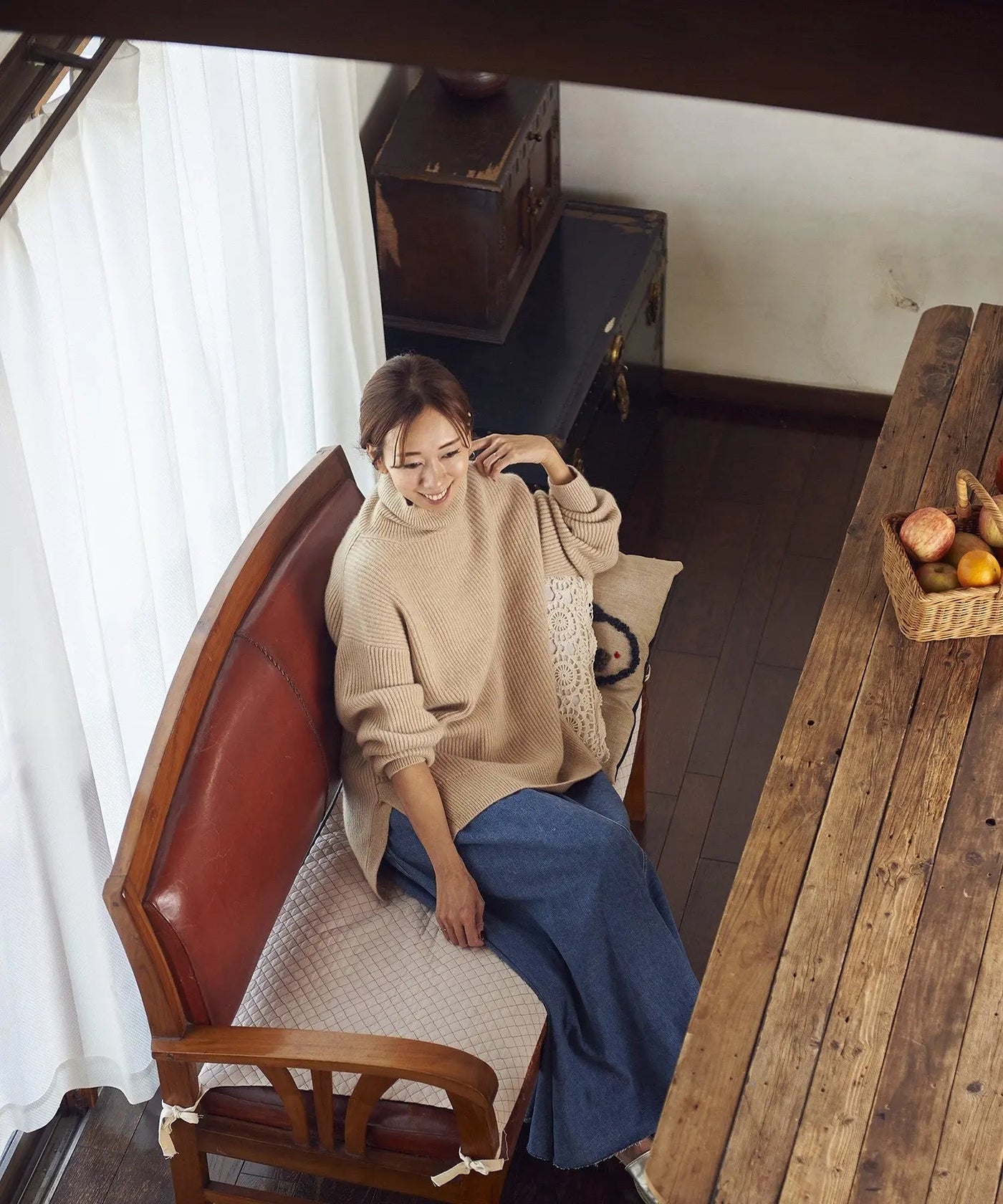 カシミヤ 100% 畔タートルニット – TOPKAPI（トプカピ）