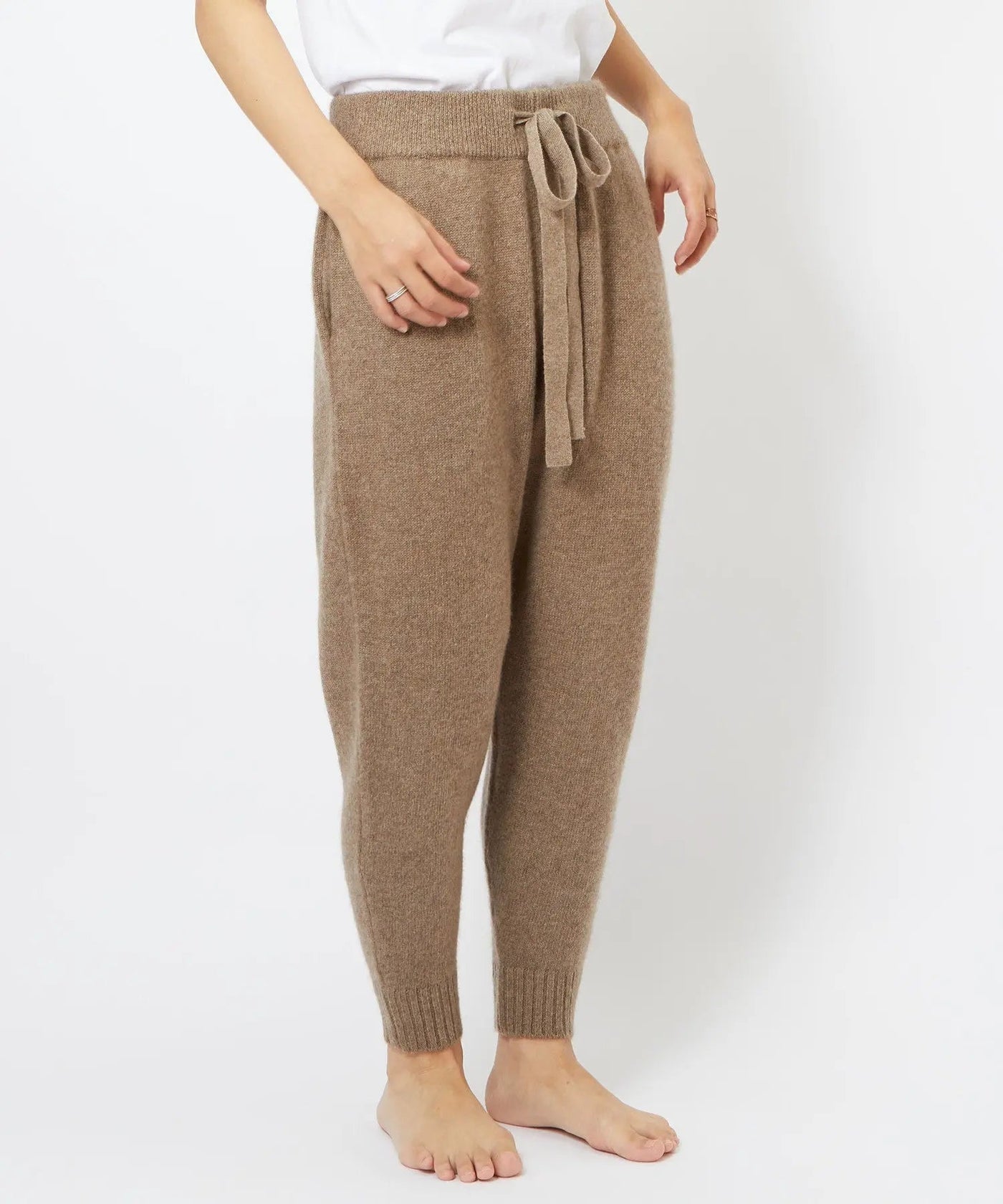 カシミヤ 100% 裾リブニットパンツ – TOPKAPI（トプカピ）