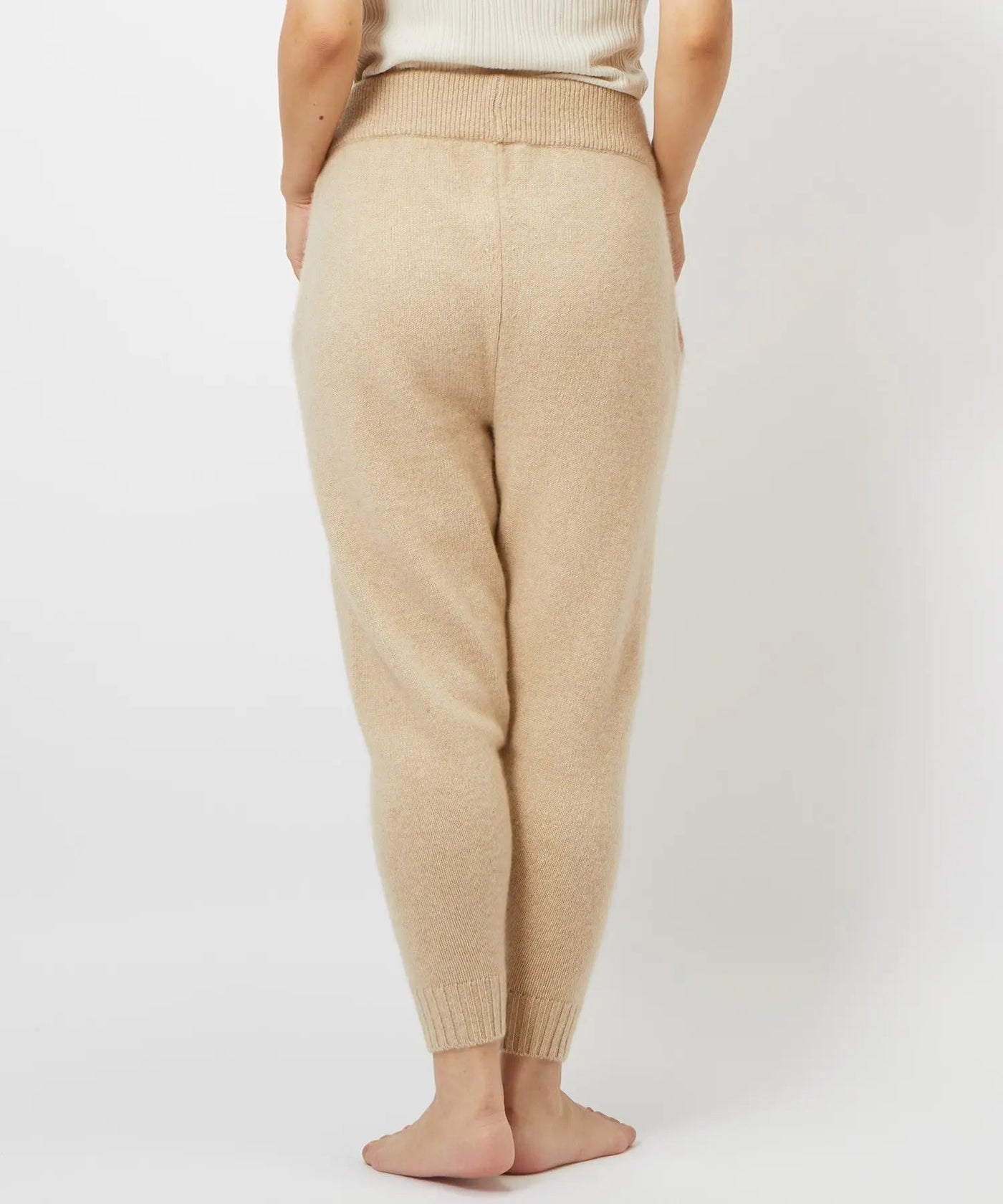 カシミヤ 100% 裾リブニットパンツ – TOPKAPI（トプカピ）