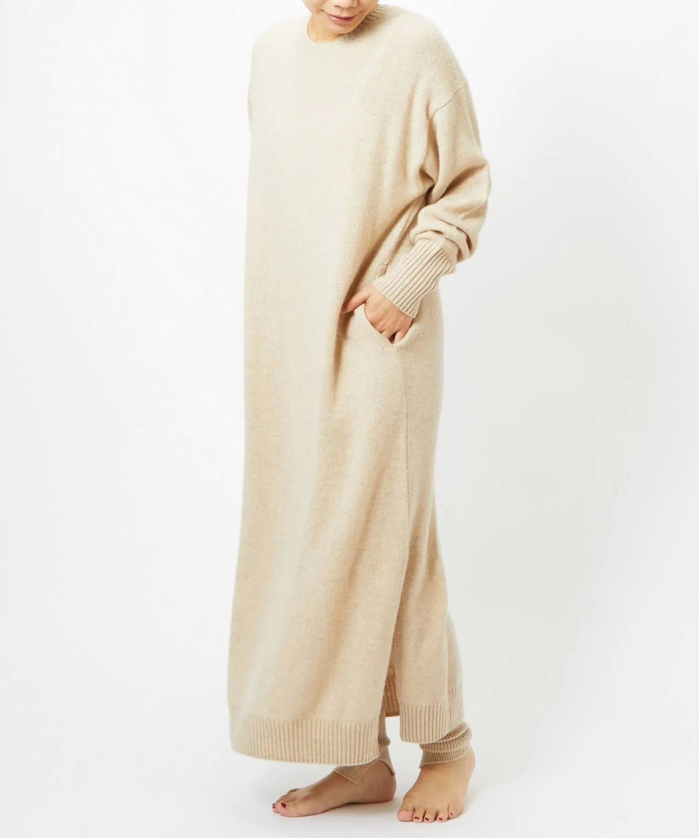 スタイリスト福田麻琴さんコラボ カシミヤ 100% ロングニット